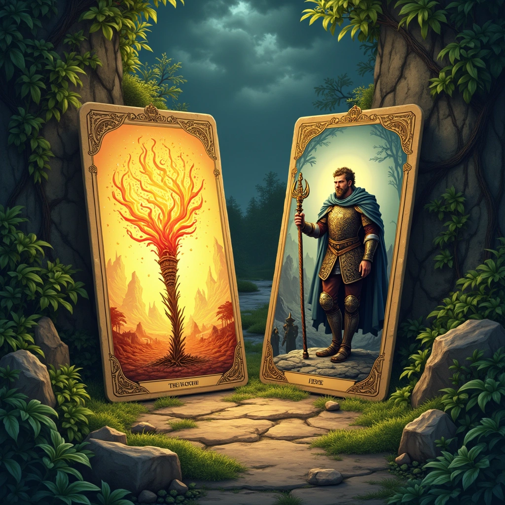 As der Stäbe und Neun der Stäbe