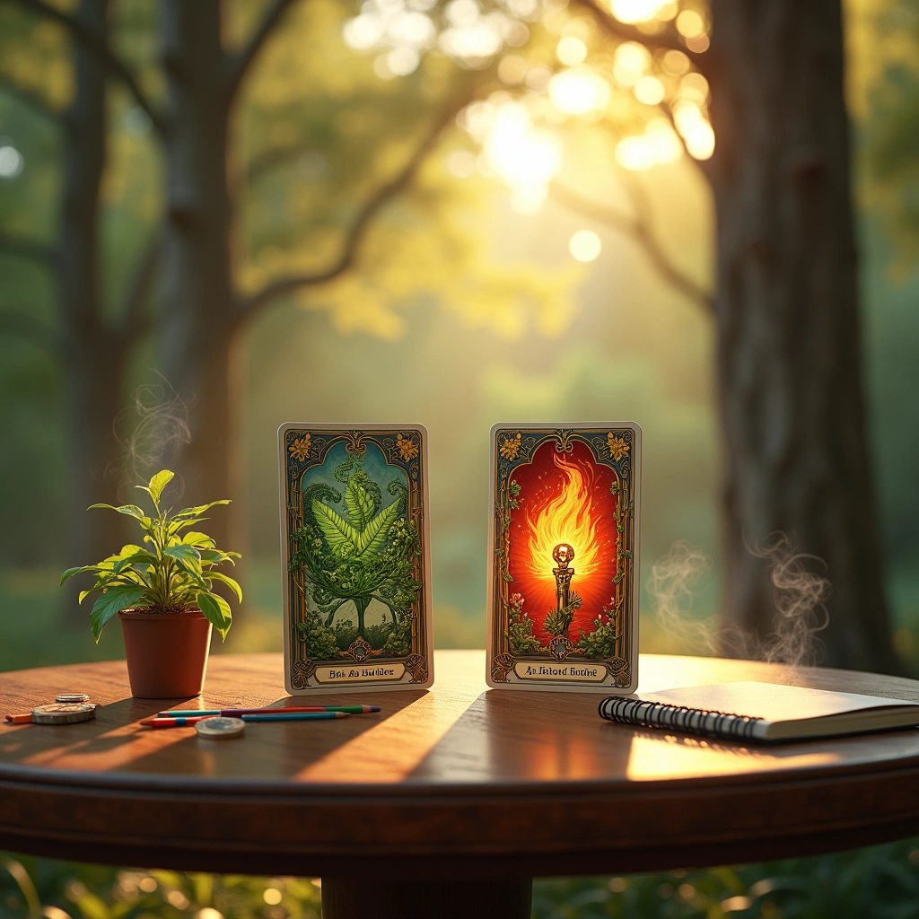 As der Pentacles und As der Stäbe