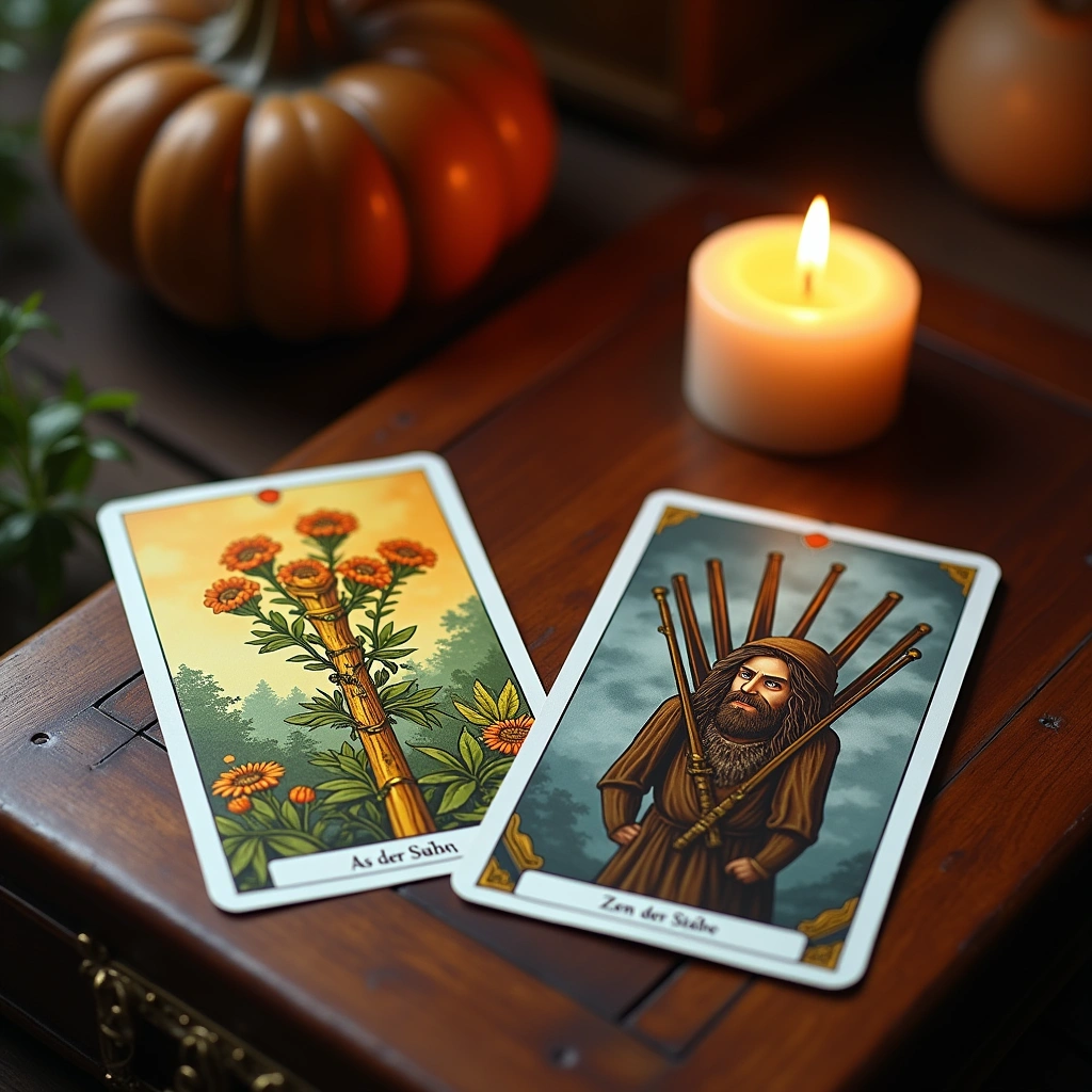 As der Stäbe und Zehn der Stäbe