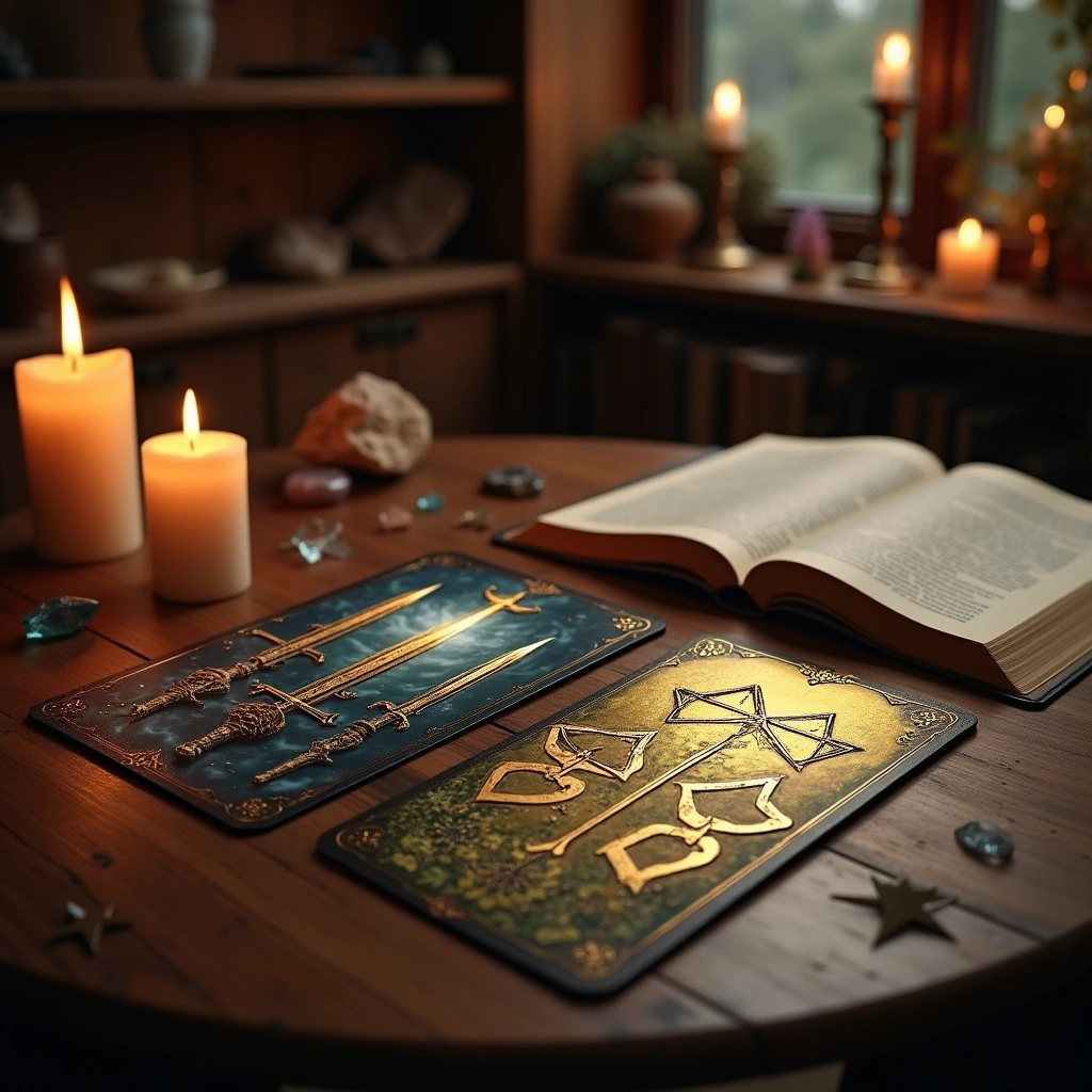 Fünf Schwerter und Vier Pentagramme