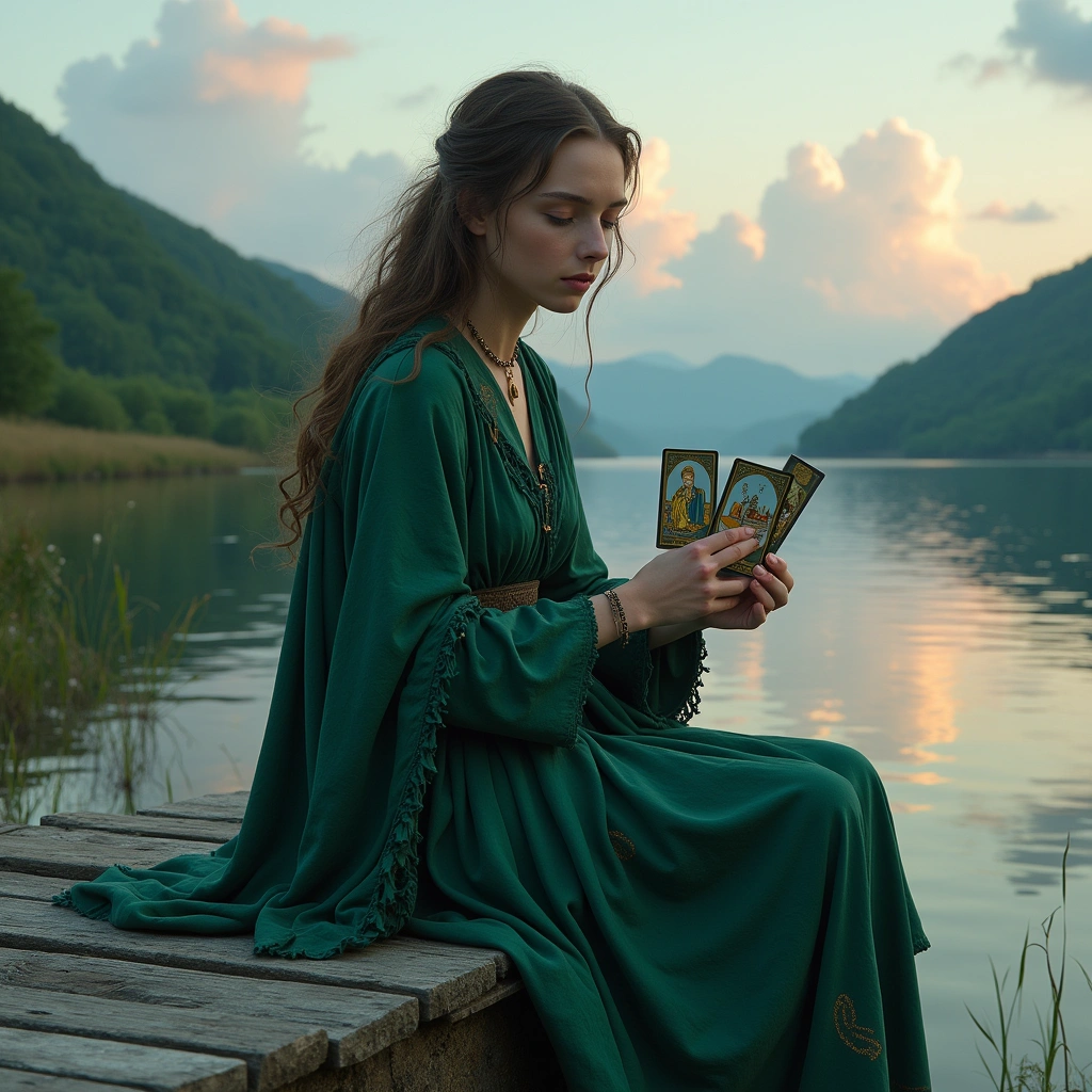 Fünf der Münzen und Sechs der Schwerter