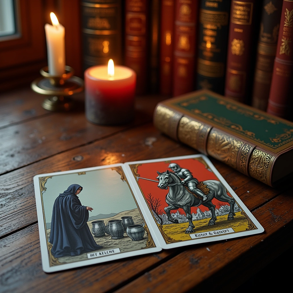 Fünf Kelche und Ritter der Schwerter