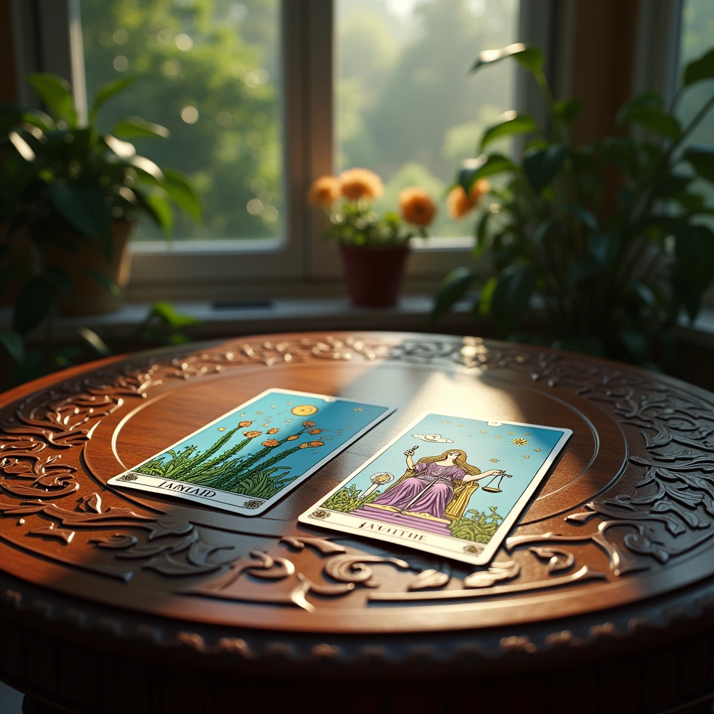 Acht der Stäbe und die Gerechtigkeit