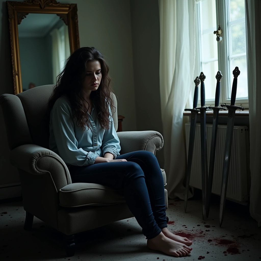 Acht der Schwerter und Fünf der Schwerter