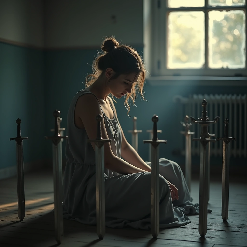 Acht der Schwerter und Zehn der Stäbe