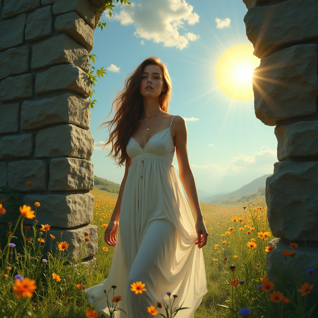 Acht der Schwerter und die Sonne