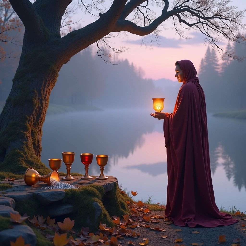 Fünf Kelche und der Eremit