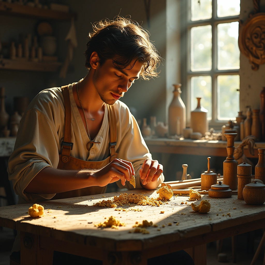 Acht der Pentacles und Acht der Stäbe