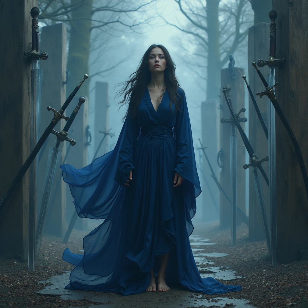 Acht der Schwerter und Neun der Stäbe