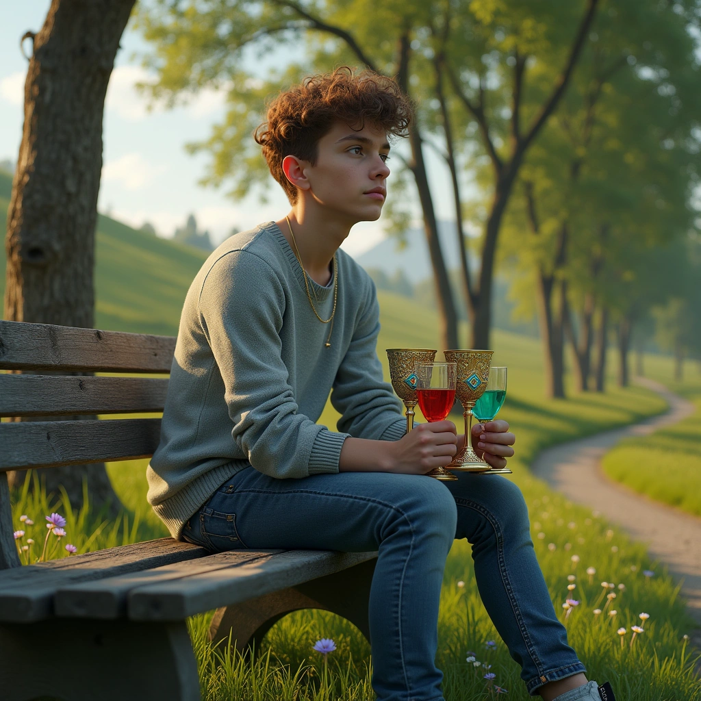 Vier Kelche und Zehn Stäbe