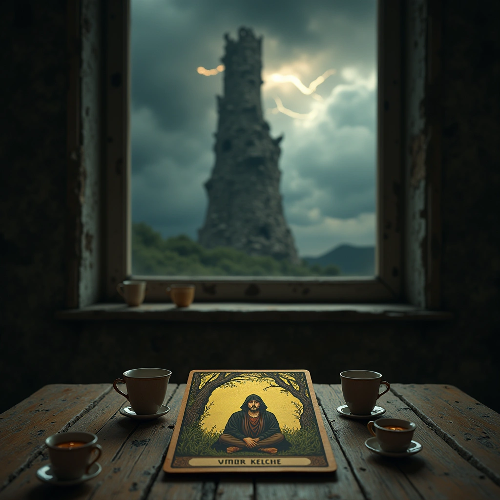 Vier Kelche und der Turm