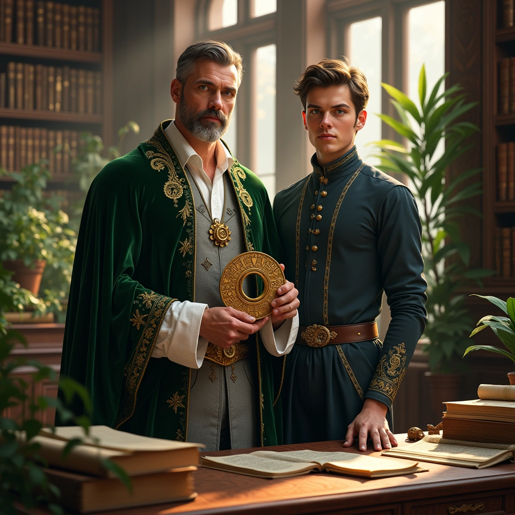 König der Pentacles und Page der Schwerter