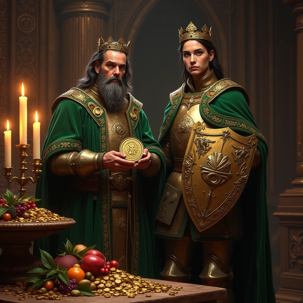 König der Münzen und Ritter der Münzen