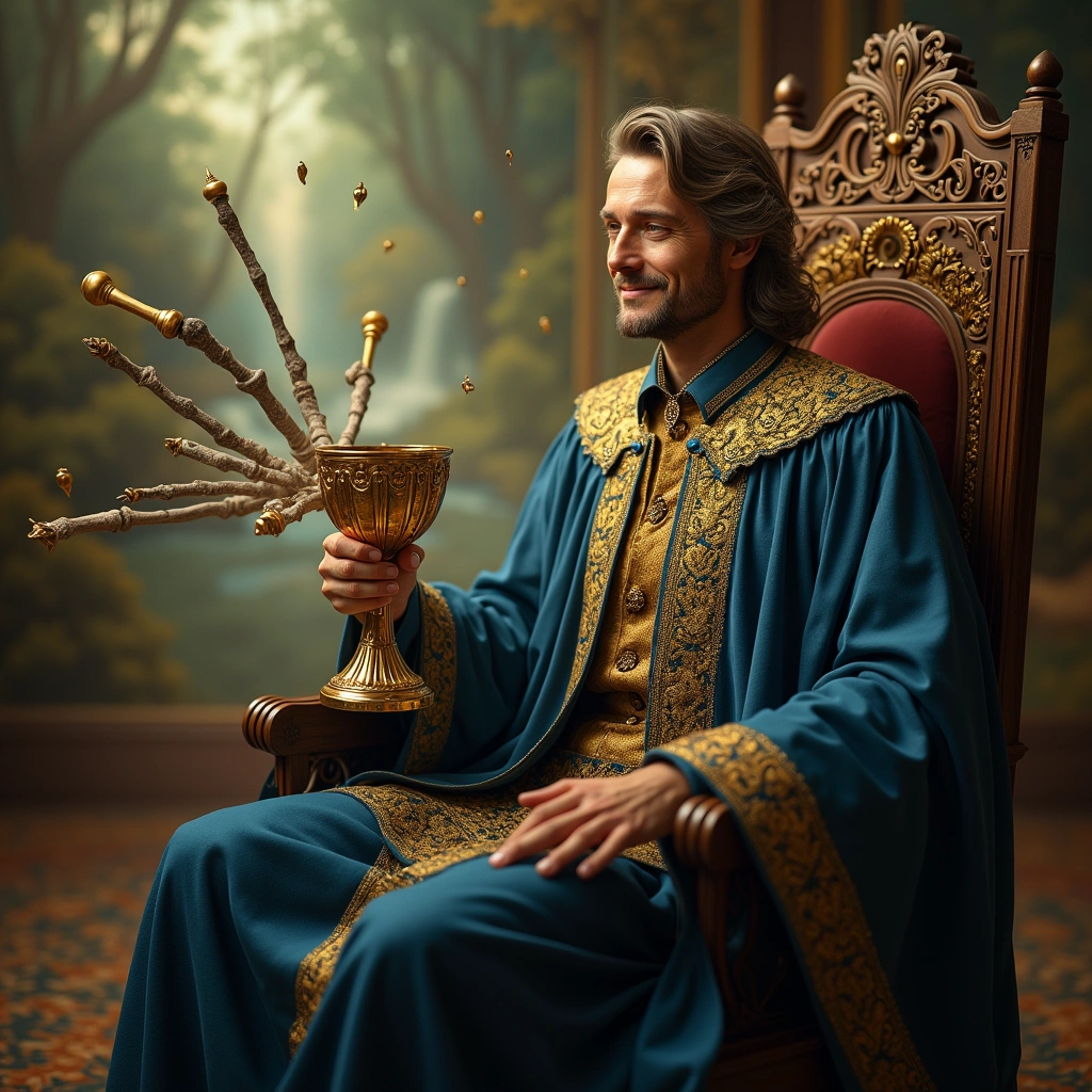 König der Kelche und Acht der Stäbe